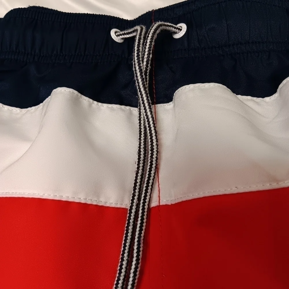 Speedo Men's XXL Comfort Stretch Swim Shorts Red White & Blue